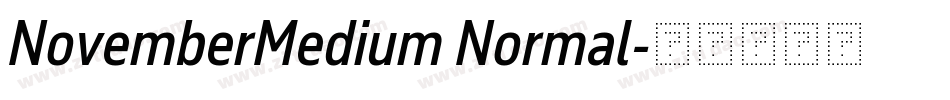NovemberMedium Normal字体转换